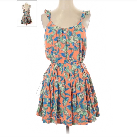 FREE PEOPLE Low Back Floral Sleeveless Dress: M - Picture 2 of 7